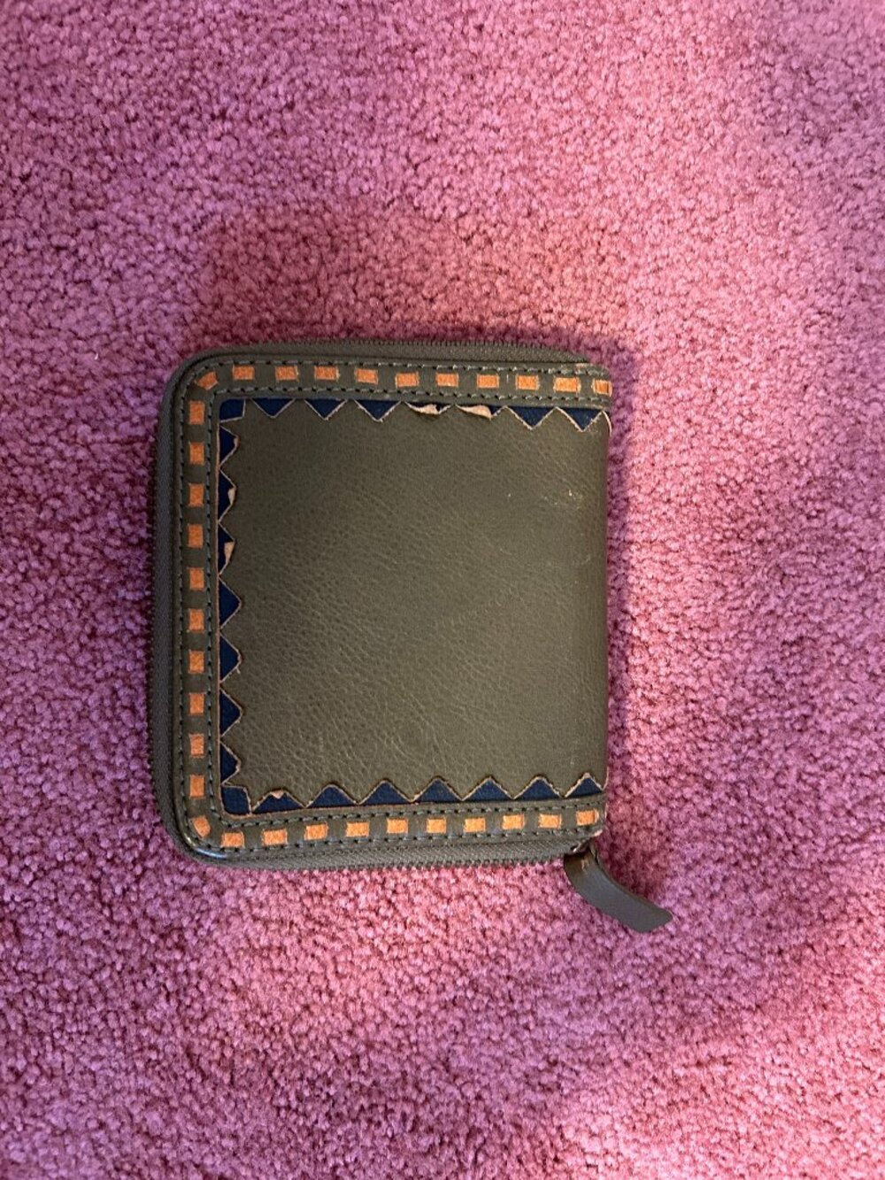 Linea Pelle SouthWest Navaho style wallet.  Beautiful handwork.
